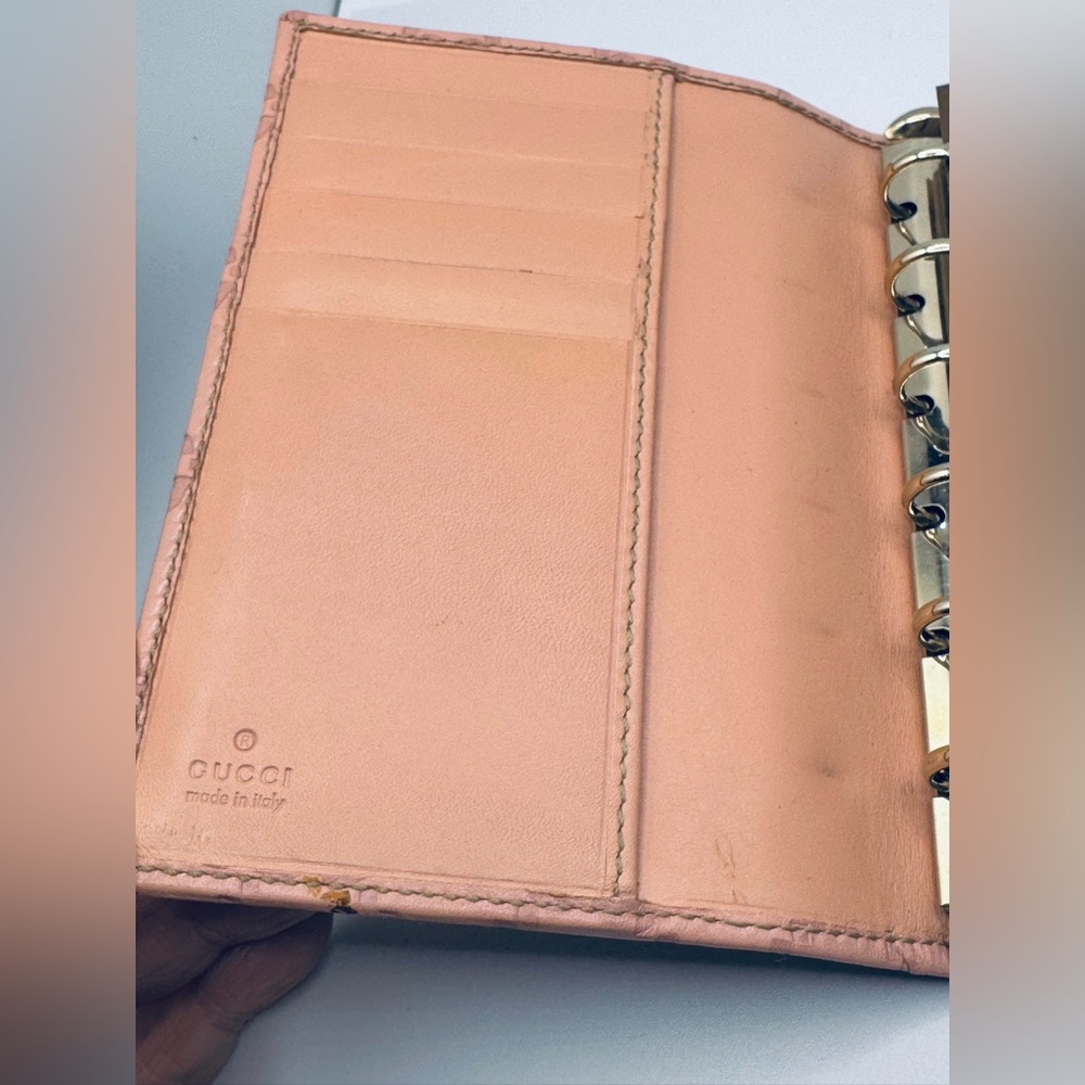 EUC GUCCI Vintage 2008 Pink Leather Guccisima Agenda/Planner - Picture 7 of 14